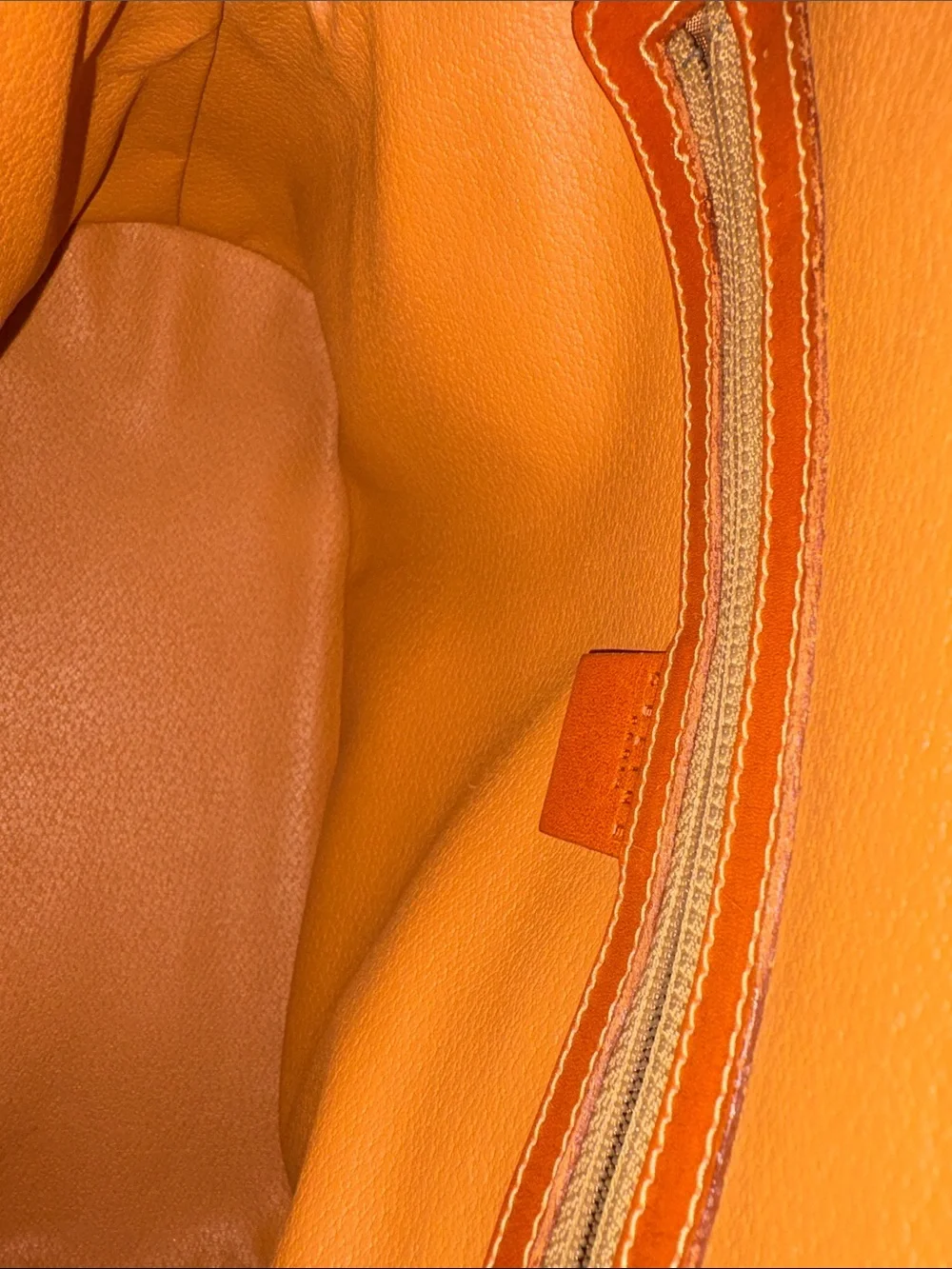 Celine Brown Monogram Messenger Bag with Tan Leather Trim